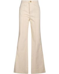Rag & Bone - Solid Color Denim Trousers - Lyst
