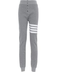 Thom Browne - Striped Detail Sweatpants - Lyst