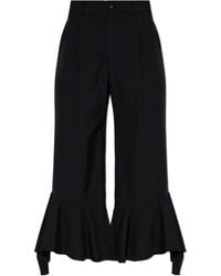 Comme des Garçons - Ruffled-Hem Trousers - Lyst