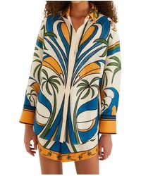 FARM Rio - Tropical Graphic Collared Buttoned Shirt - Lyst