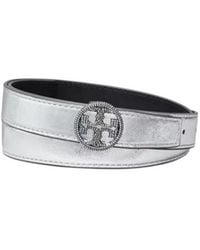 Tory Burch - Double T Motif-Embellished Buckle Belt - Lyst