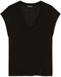 Dondup - V-Neck Cotton T-Shirt - Lyst