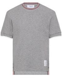 Thom Browne - Rwb-Stripe Crewneck T-Shirt - Lyst