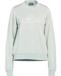 DIESEL - Solid-Color Crewneck Sweatshirt - Lyst