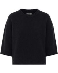Loulou de Saison - Azali Short-Sleeve Knitted Top - Lyst