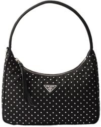 Prada - Re-Edition Re-Nylon Mini Bag With Studs - Lyst