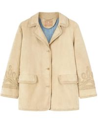 Ermanno Scervino - Embroidery Suede Jacket - Lyst
