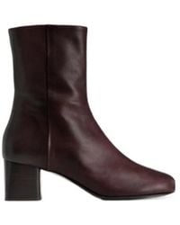 Lemaire - Block Heel Ankle Boots - Lyst