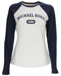 MICHAEL Michael Kors - Graphic Logo Baseball T-Shirt - Lyst