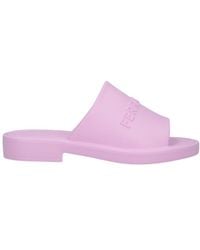 Ferragamo - Ferragamo Logo Embossed Slip-On Slides - Lyst
