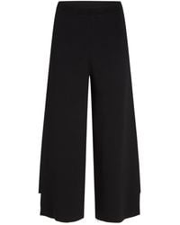 KARL LAGERFELD - Contrast-Piping Palazzo-Pant - Lyst