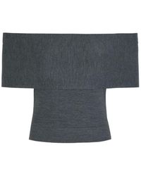 Jonathan Simkhai - Callahan Off-The-Shoulder Wool Top - Lyst