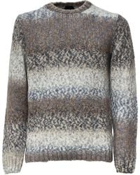 Dondup - Jacquard Crew Neck Knitted Sweater - Lyst
