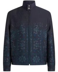 Etro - Jacquard Stand-Up Collar Jacket - Lyst