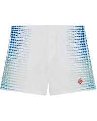 CASABLANCA - Logo Patch Printed Swim Shorts - Lyst