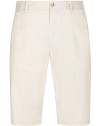 Dolce & Gabbana - Stretch-Cottion Bermuda Shorts - Lyst