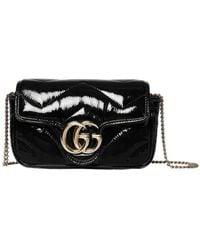 Gucci - Gg Marmont Leather Mini Bag - Lyst