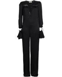 Saint Laurent - Solid Color Jumpsuits - Lyst