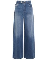 Twinset - High-Rise Wide-Leg Jeans - Lyst