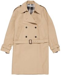 Acne Studios - Double-Breasted Belted Trench Coat - Lyst