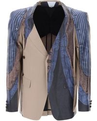 Comme des Garçons - Comme Des Garçons Homme Plus Trompe-L'Oeil Printed Long-Sleeved Blazer - Lyst