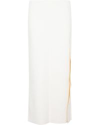 Jil Sander - Mid Rise Wrap Midi Skirt - Lyst