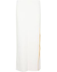 Jil Sander - Mid Rise Wrap Midi Skirt - Lyst