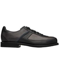 Our Legacy Ten Pin Leather Sneakers in Black for Men | Lyst
