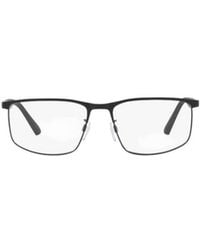 Emporio Armani - Rectangular Frame Glasses - Lyst