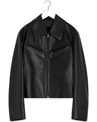Lemaire - Boxy Leather Blouson - Lyst