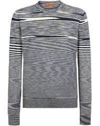 Missoni - Striped Crewneck Long-Sleeved Jumper - Lyst