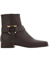 Ferragamo - Gancini Ornament Ankle Boot - Lyst