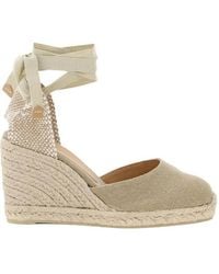 Castañer - Castañer Round Toe Tie-Fastened Espadrilles - Lyst