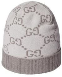 Gucci - Logo Intarsia Knit Beanie - Lyst