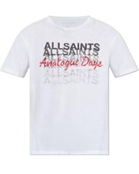 AllSaints - Graphite Analogue Logo T-Shirt - Lyst