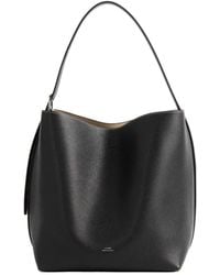 TOTEME - Medium Belted Grained-Leather Tote Bag - Lyst