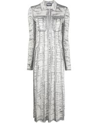 DIESEL - Graphic-Print Long-Sleeve Dress - Lyst