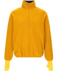 Entire studios - Shell Fleece Half Zip Sweatshirt - Lyst