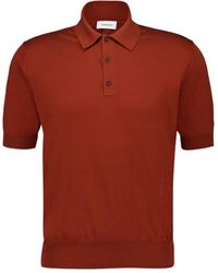 Ferragamo - Ferragamo Short Sleeved Knitted Polo Shirt - Lyst
