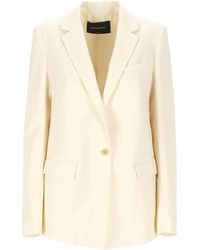 Fabiana Filippi - Single Breasted Long Sleeved Jacket - Lyst