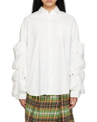 R13 - Cargo Pockets Button-Up Shirt - Lyst