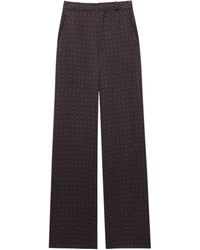 【Saint Laurent】Medallion Pattern Trousers Saint Laurent Medallion Pattern Trousers in Blue | Lyst
