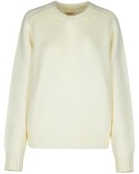 KHAITE - Long-Sleeved Crewneck Jumper - Lyst