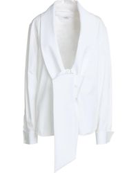 Saint Laurent - Solid-Color Long-Sleeved Shirt - Lyst