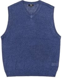 Stussy Photo Jacquard Vest in Black for Men | Lyst UK