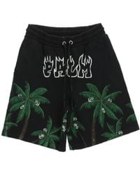 Palm Angels - Logo Printed Drawstring Shorts - Lyst