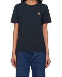 Maison Kitsuné - Maison Kitsun Fox Head Regular Tee-Shirt - Lyst