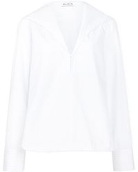 Alaïa - Alaïa Hooded Poplin Shirt - Lyst