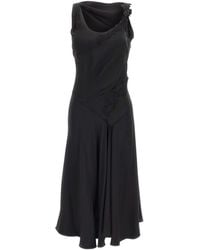 Victoria Beckham - Dress With Lace Details - Lyst