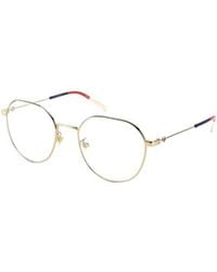 Gucci - Eyewear Round Framed Glasses - Lyst
